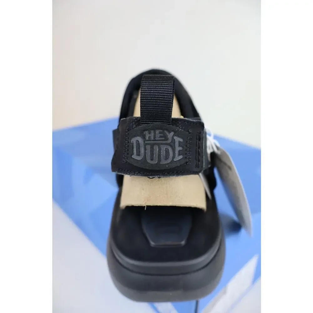 NEW Hey Dude Carson Sandals Sport Mode Men's Black Outdoor Hiking Size 12